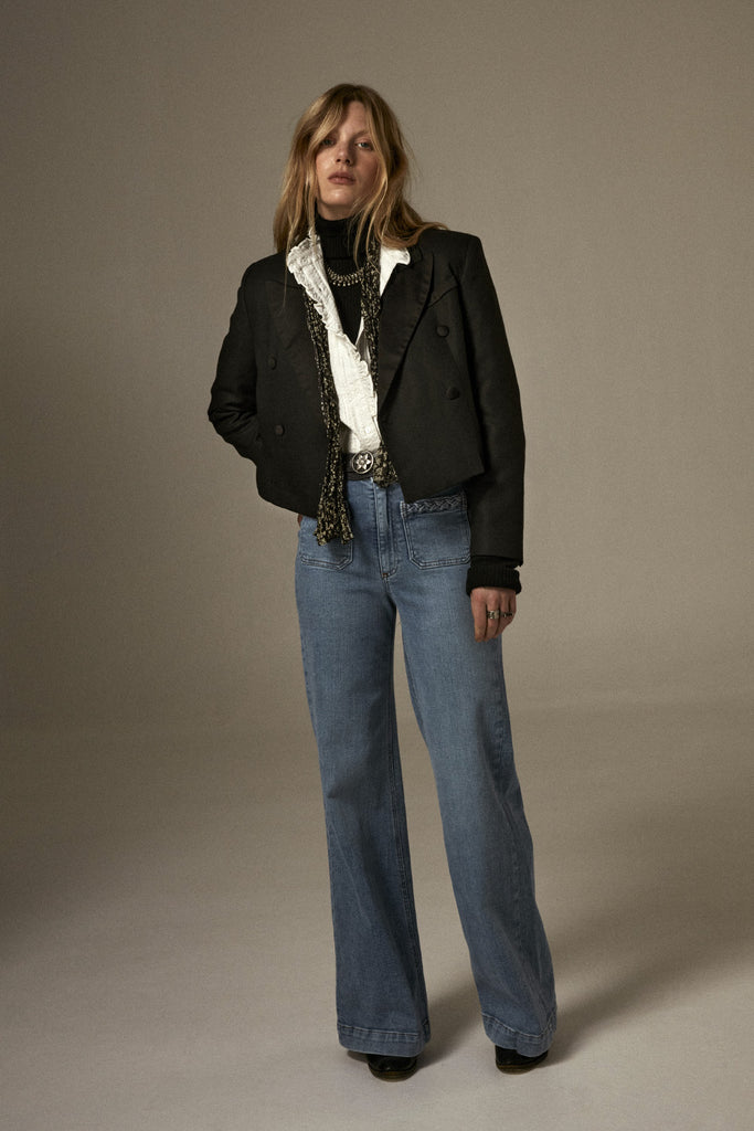 Pantaloni Maison Hotel quattro tasche denim medio