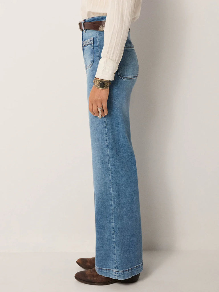Pantaloni Maison Hotel quattro tasche denim medio