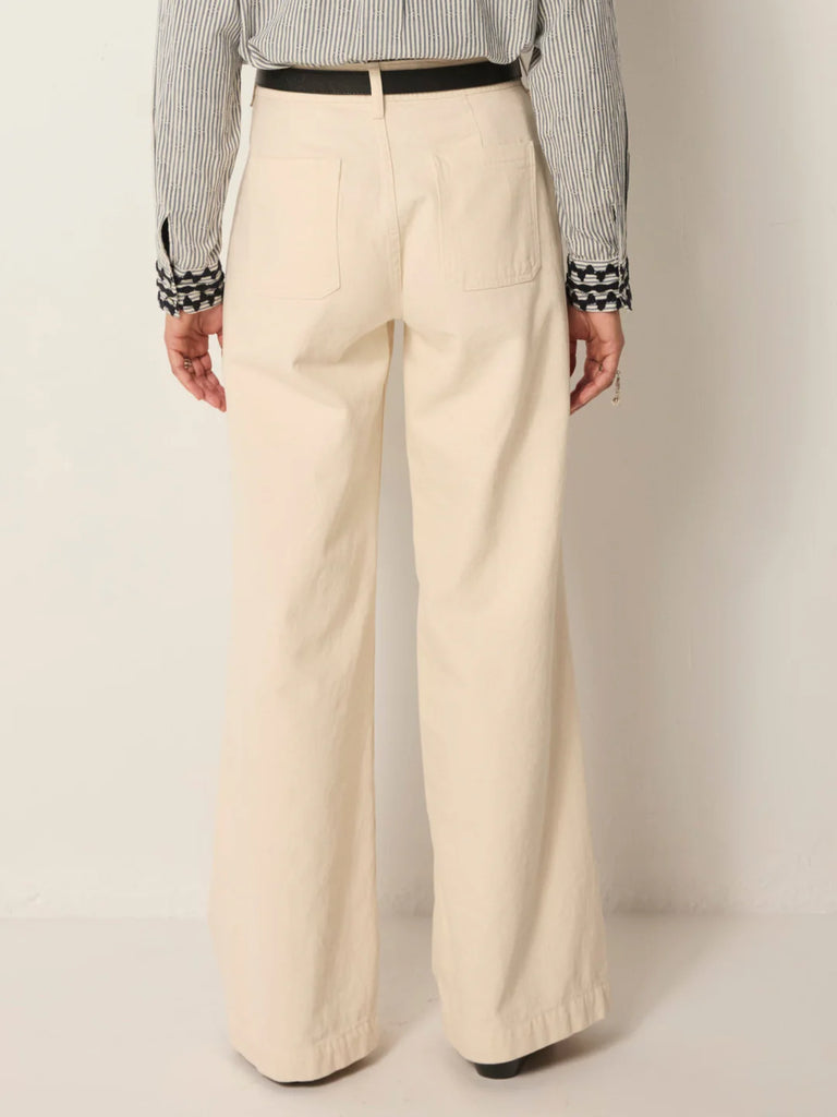 Pantaloni Maison Hotel quattro tasche color burro