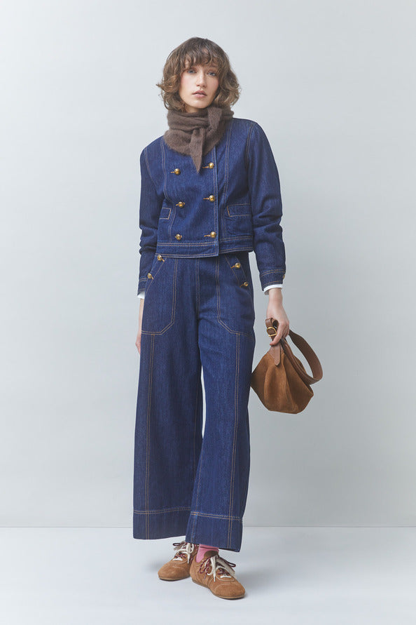 Giacchino Suncoo denim doppio petto