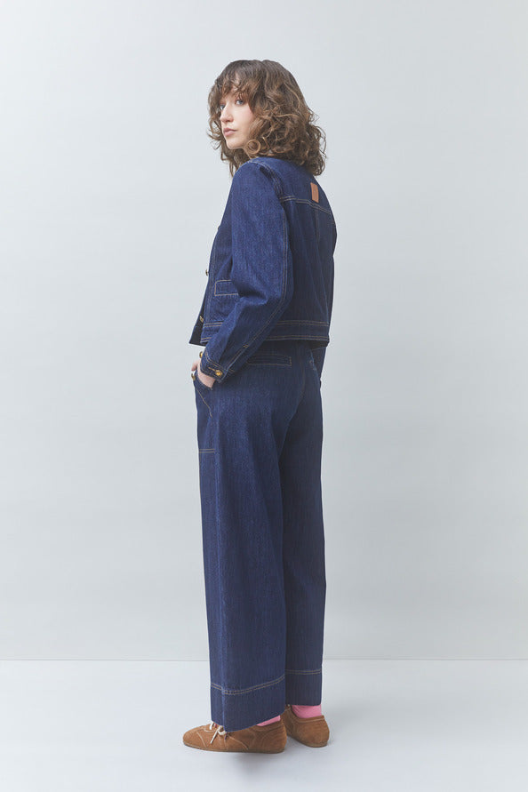 Giacchino Suncoo denim doppio petto