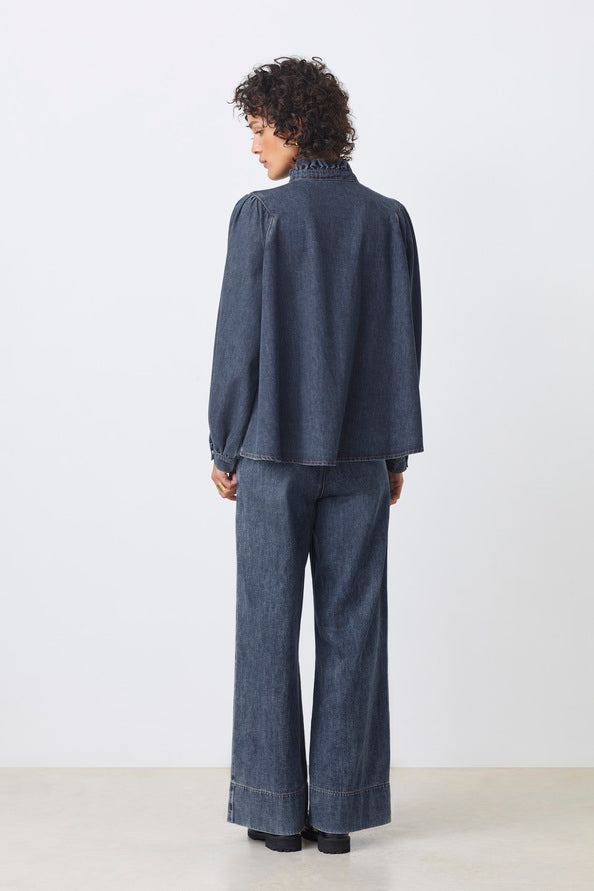 Camicia Suncoo denim con frill