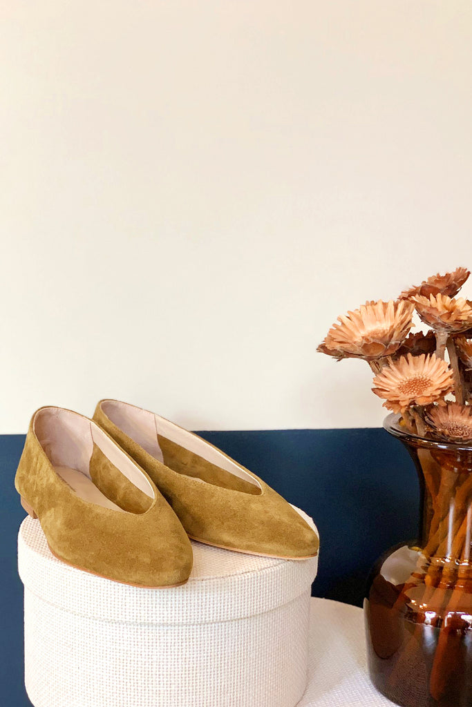Ballerine Anniel suede oliva