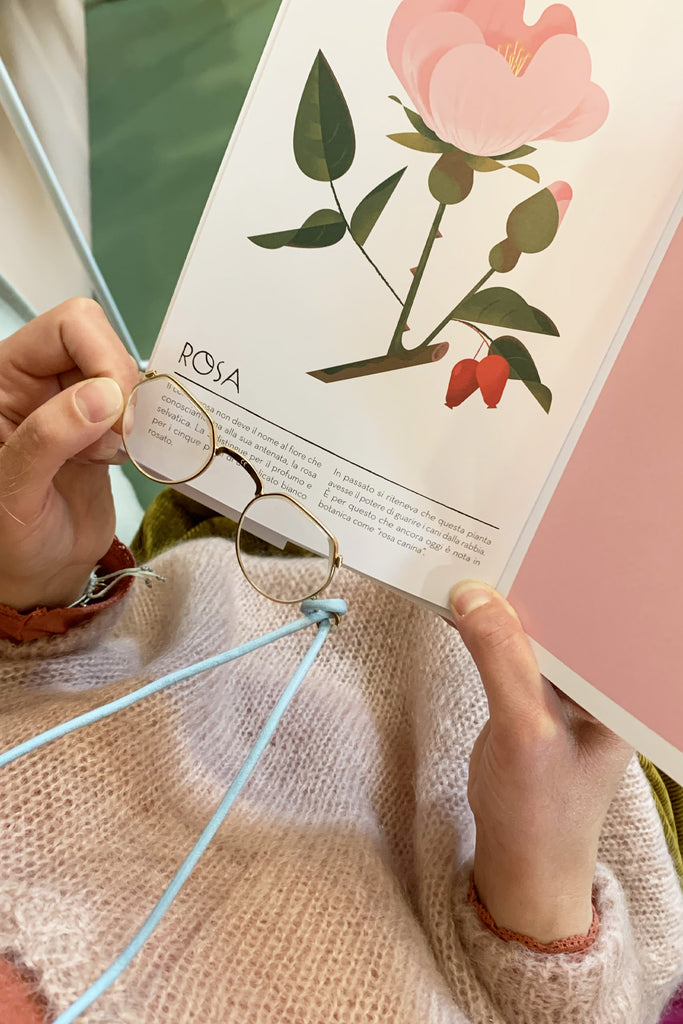 Collana lenti e cordino carta da zucchero