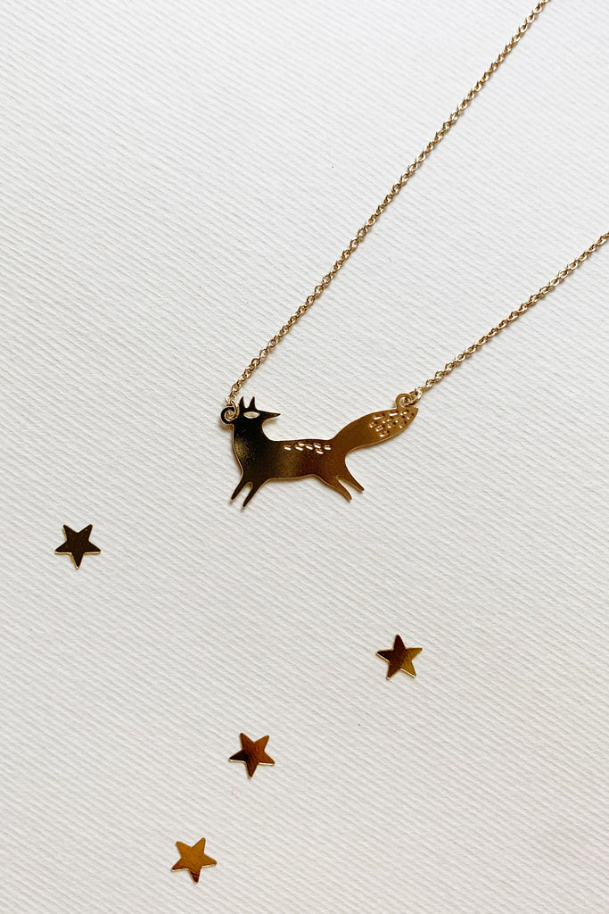 Collana volpe oro