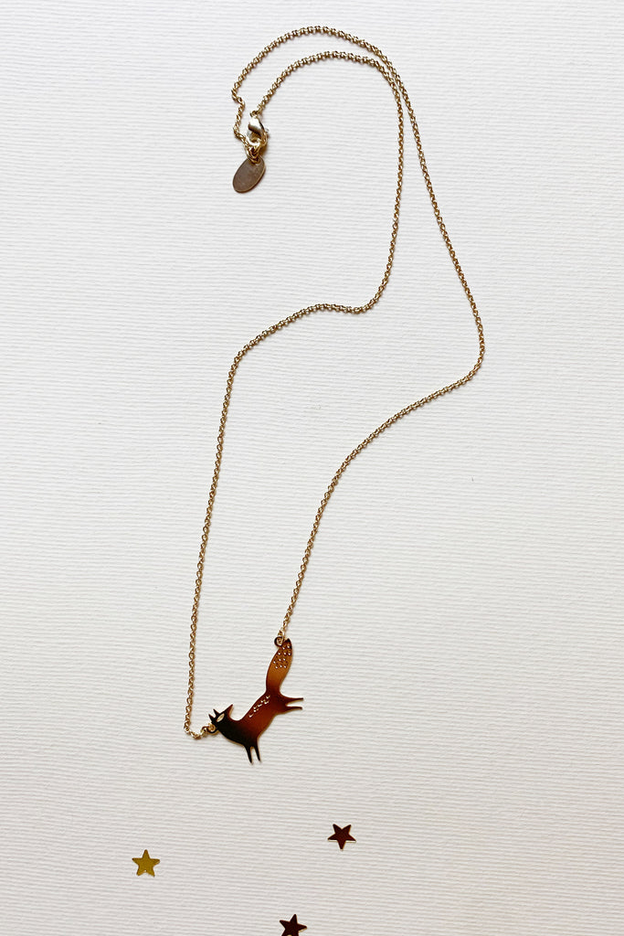 Collana volpe oro
