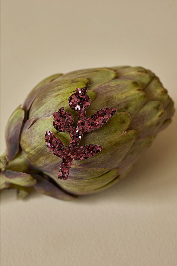 Spilla Des Petits Hauts ramo bordeaux