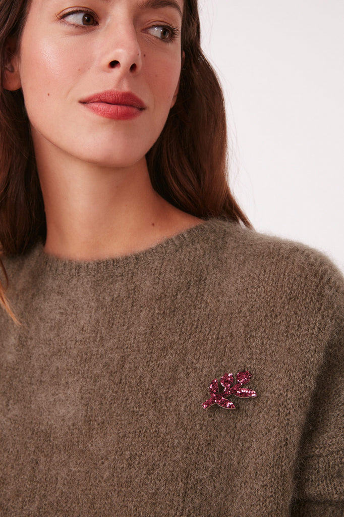 Spilla Des Petits Hauts ramo bordeaux