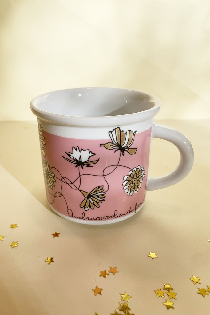 Tazza rosa 'Quel mazzolin di fiori'